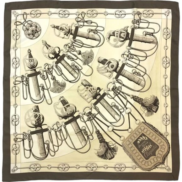577186BS (S1) Hermes Scarf Carre 90 Bride Gala Multicolor Silk - Picture 1 of 9